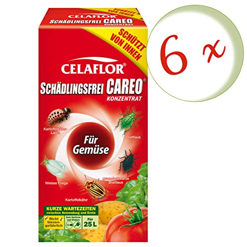 6 x 250 ml Celaflor Schädlingsfrei Careo Konzentrat für Gemüse