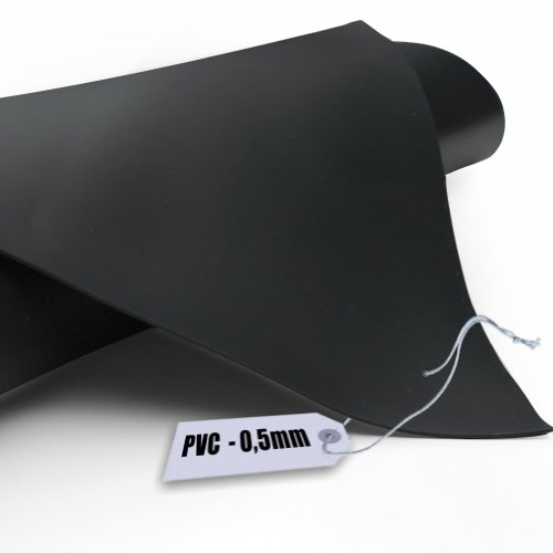 Teichfolie PVC 05mm schwarz in 5m x 10m